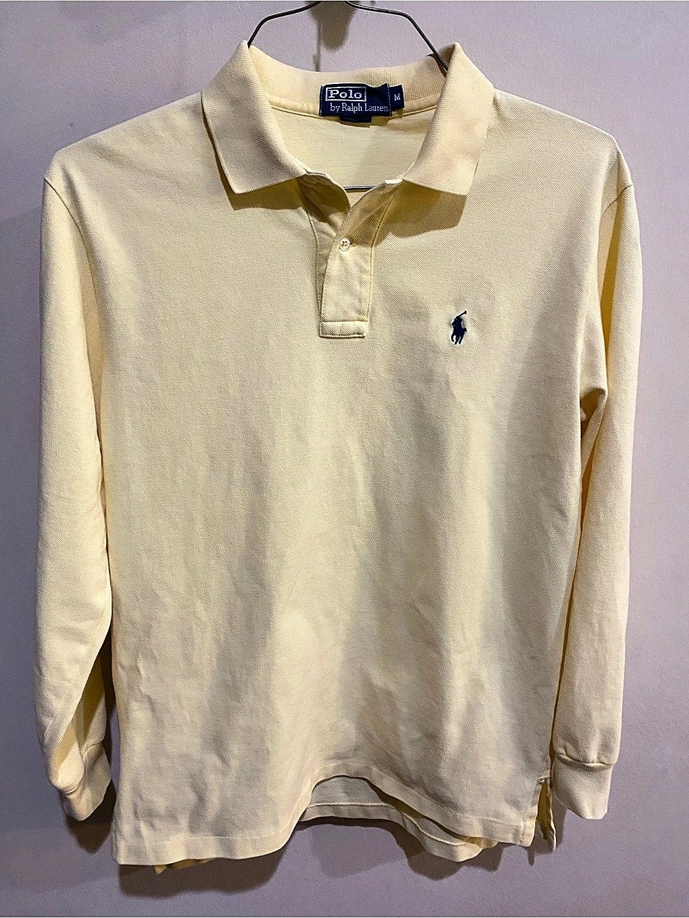 Polo Ralph Lauren Classic Fit Long Sleeve Polo Shirt Long Sleeve Polo in Yellow